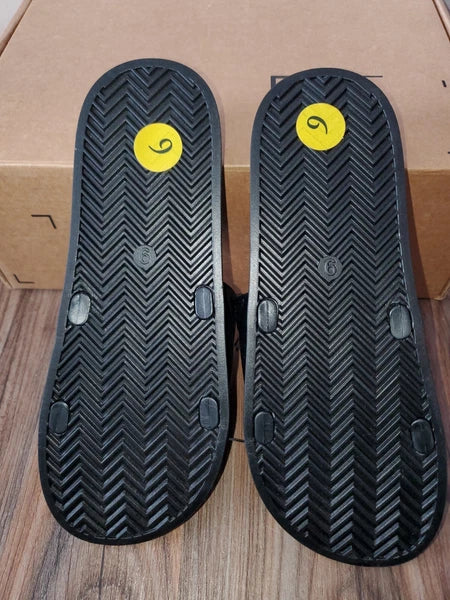 URBAN SPORTS by J/SLIDES Quilted Lightweight Slide Sandal 9M Black Womens New