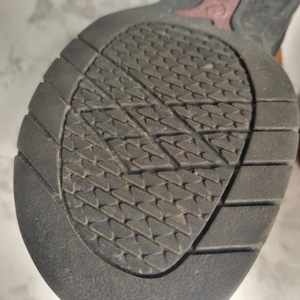 Ariat Brown Leathers Strap Brass Stud Slides Sandal Style 21443 Womens 6B Farm