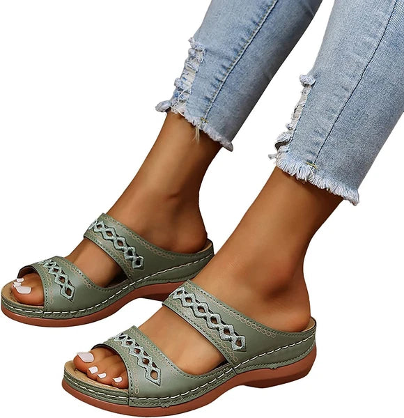 Sandals for Women Dressy Summer Fashion Orthotic Slides Ladies  Athletic Sandals