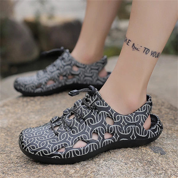 Men's Fashion Beach Slides Soft Slippers Non-slip Outdoor Breathable Sandals