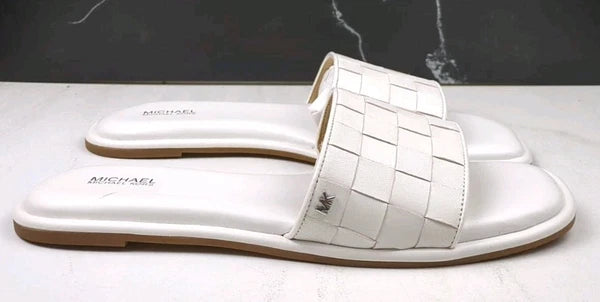 MICHAEL Michael Kors Hayworth Slide, Optic White 1, sz 10M