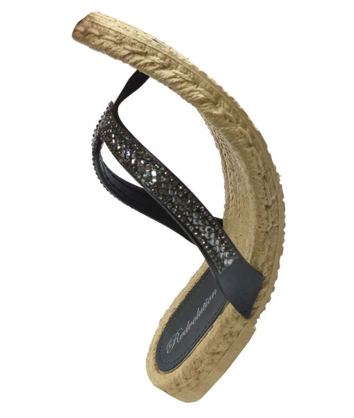 NEW Women's Fashion Glitter Thong Flip Flop Rhinestone Sandals Soft Rubber Sole