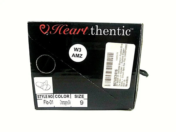 Heart.thentic Women's Fashion Bow Tie Casual Slide Sandals, US Size 9, New