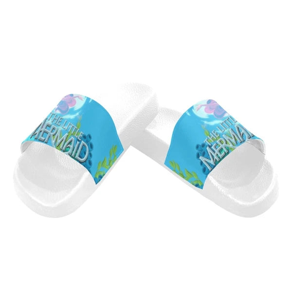 Custom The Little Mermaid Slide Sandals for Women  Personalized Comfort & Style