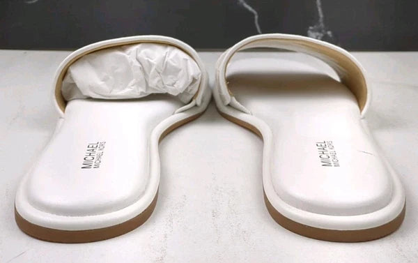 MICHAEL Michael Kors Hayworth Slide, Optic White 1, sz 10M