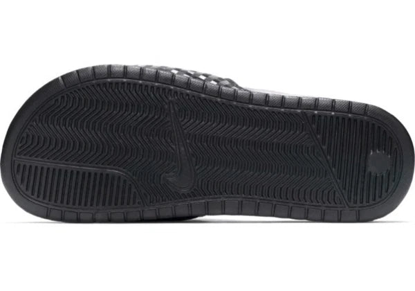 Nike Benassi Jdi Black White 343881-011 Women's # 10 Slide Sandals Gloss Fashion