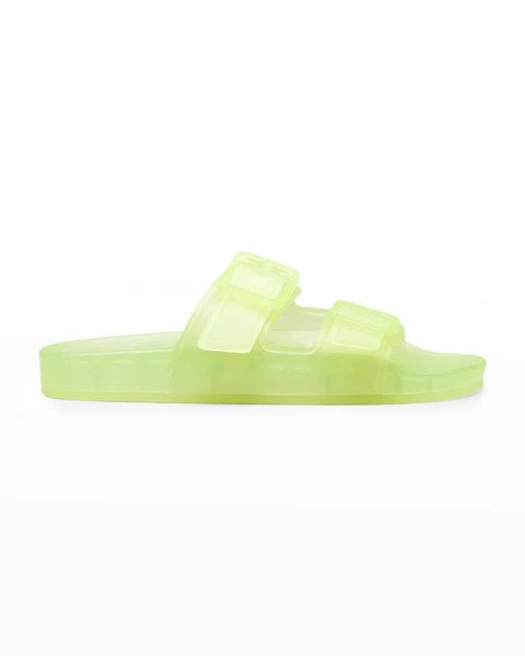 New Balenciaga Women's Mallorca Transparent Dual-Buckle Slide Sandal US 8/Eur 38