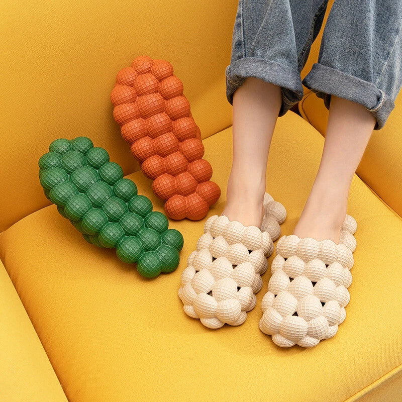 New Massage Mesh Bubble Bathroom Slides Home Indoor Anti-Skid New Fashion Shoes