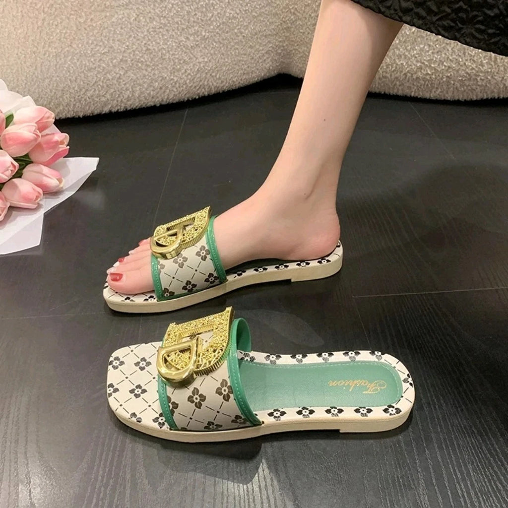 Women’s Flat Slip-On Sandals – Casual Summer Style – Size Options – Lightweight