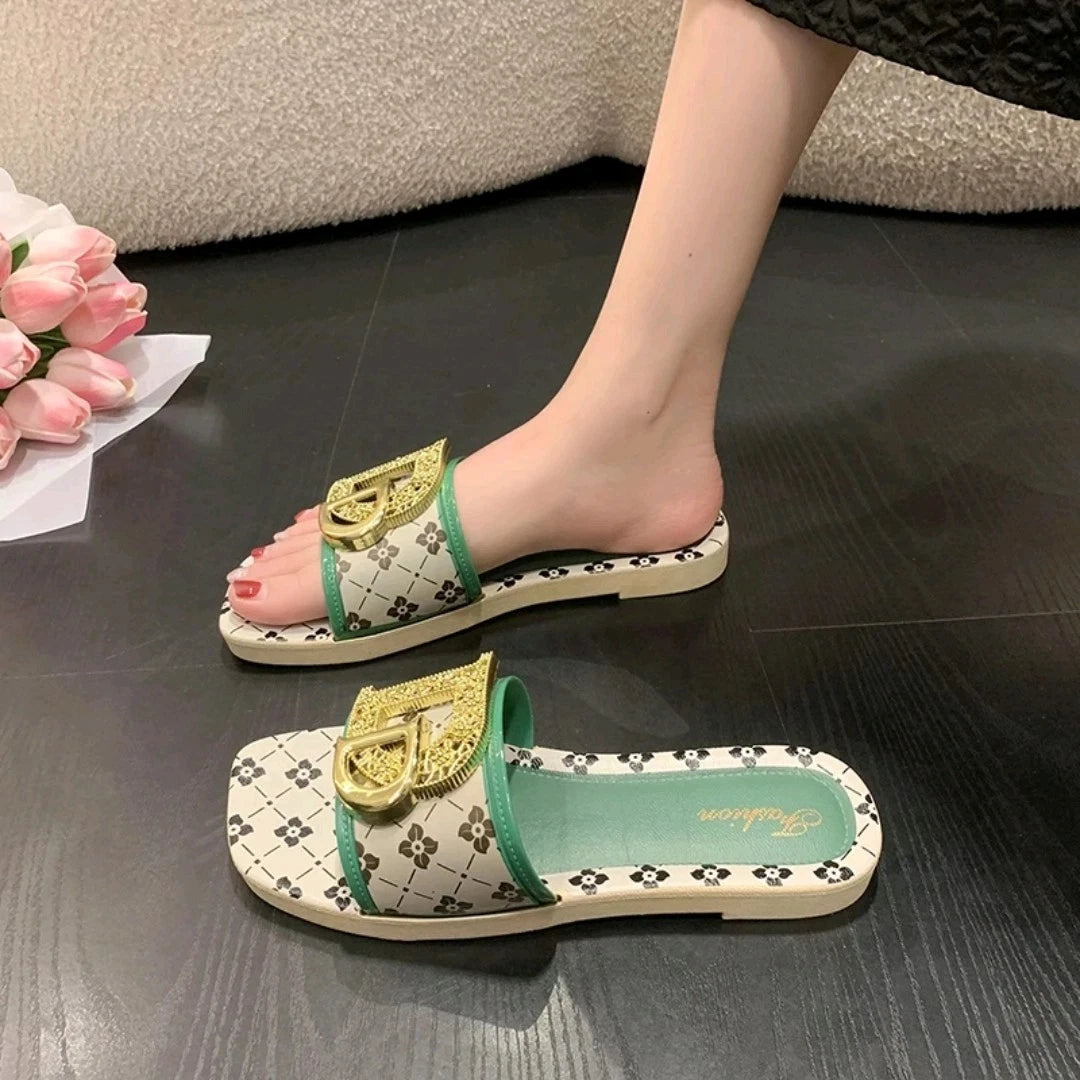 Women’s Flat Slip-On Sandals – Casual Summer Style – Size Options – Lightweight