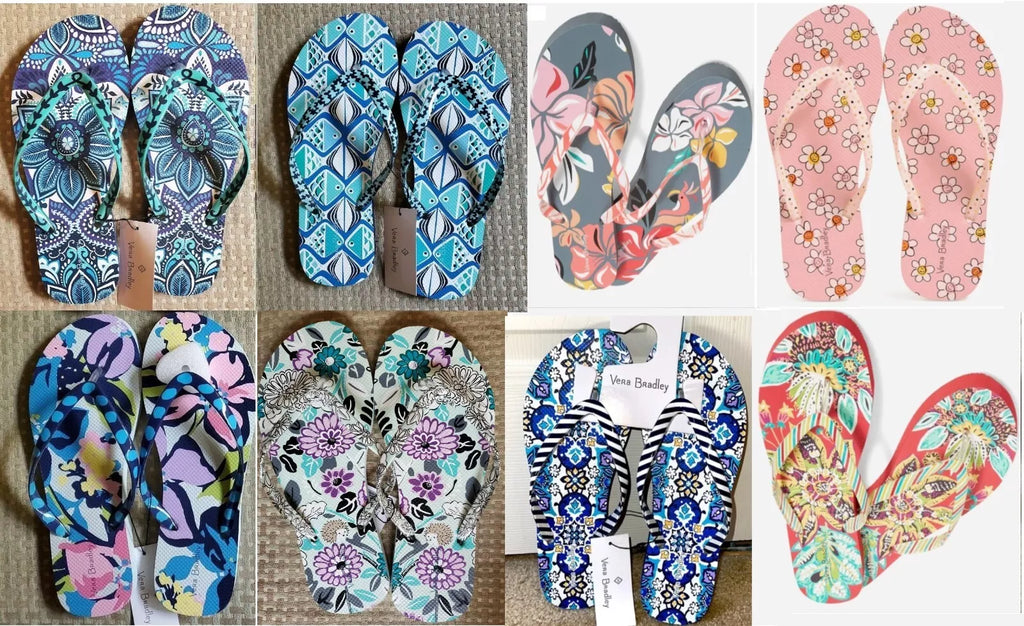 Vera Bradley FLIP FLOPS - U Choose Design Size S M  L  5 6 7  8  9  10 11 (New)