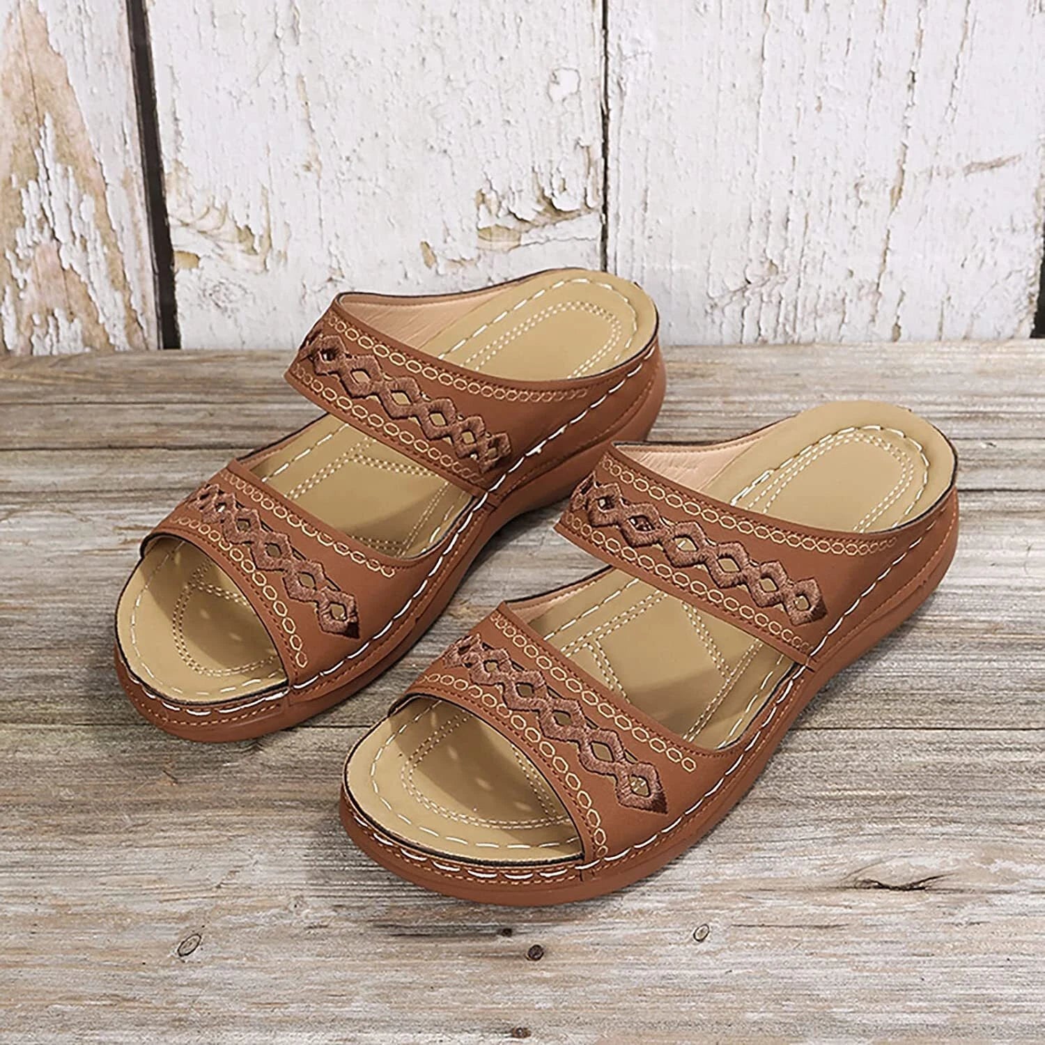 Sandals for Women Dressy Summer Fashion Orthotic Slides Ladies  Athletic Sandals