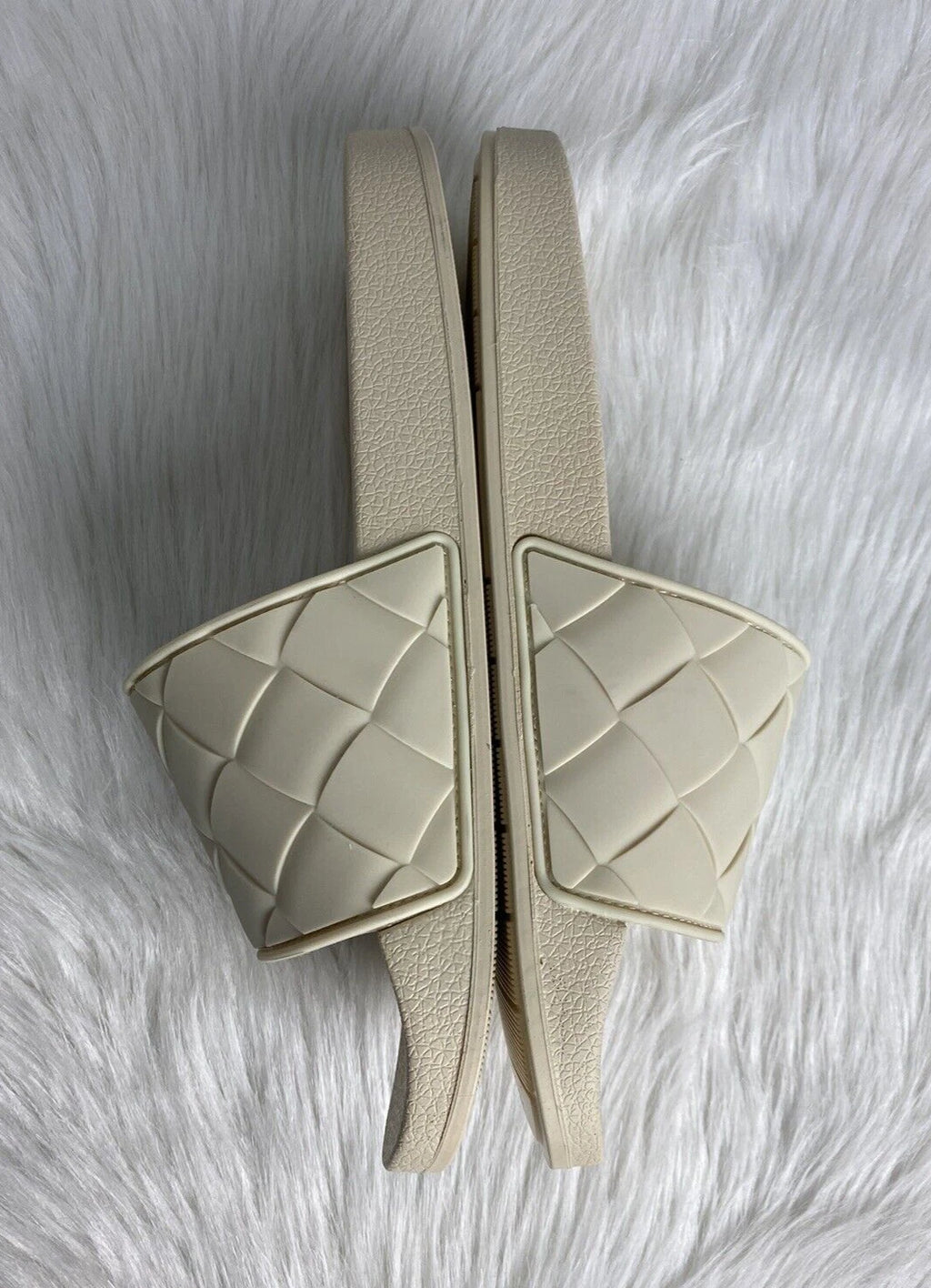 Vince Women's Sz 13 Watley Ivory Slip On Slide Sandals Shoes New