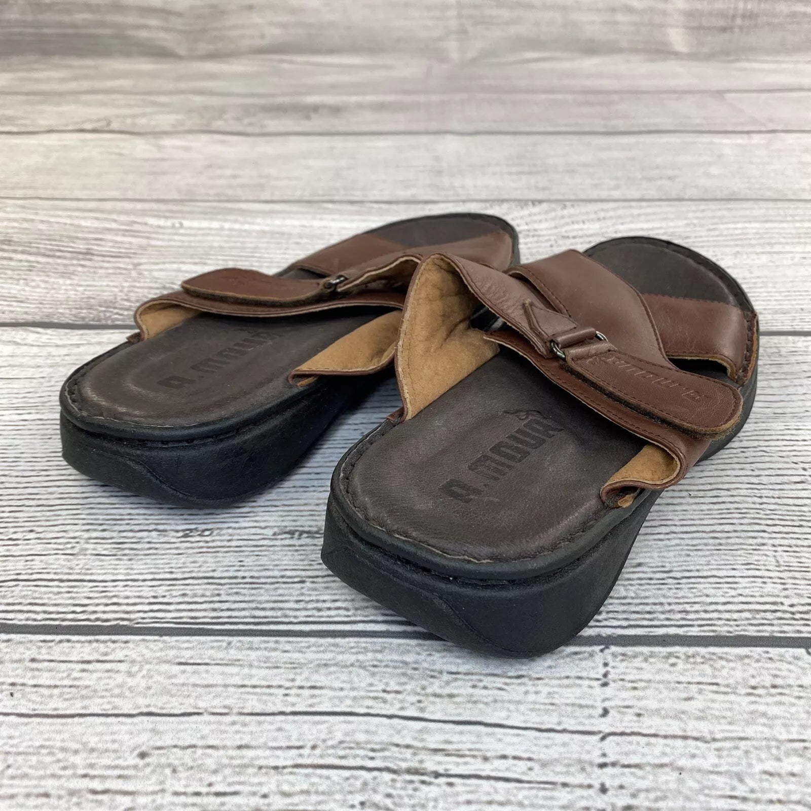 A. MOUR Comfort Slide Sandals Women Size 8 Slip On Adjustable Sandals - NEW