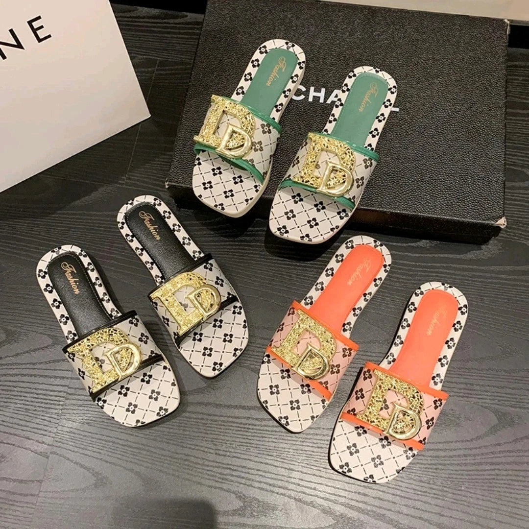 Women’s Flat Slip-On Sandals – Casual Summer Style – Size Options – Lightweight