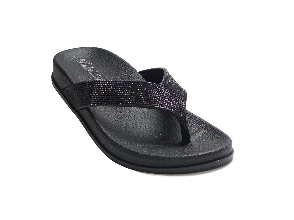 NEW Women's Fashion Glitter Thong Flip Flop Rhinestone Sandals Soft Rubber Sole