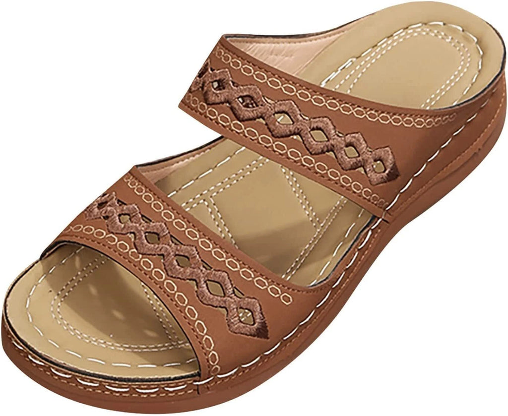 Sandals for Women Dressy Summer Fashion Orthotic Slides Ladies  Athletic Sandals