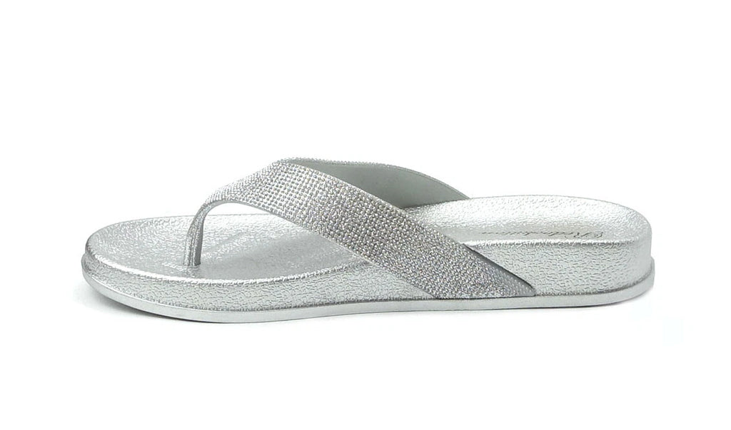 NEW Women's Fashion Glitter Thong Flip Flop Rhinestone Sandals Soft Rubber Sole