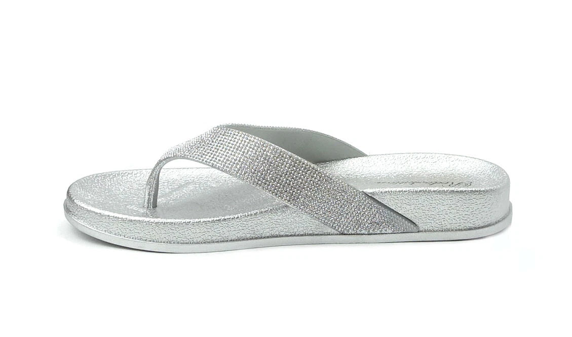 NEW Women's Fashion Glitter Thong Flip Flop Rhinestone Sandals Soft Rubber Sole