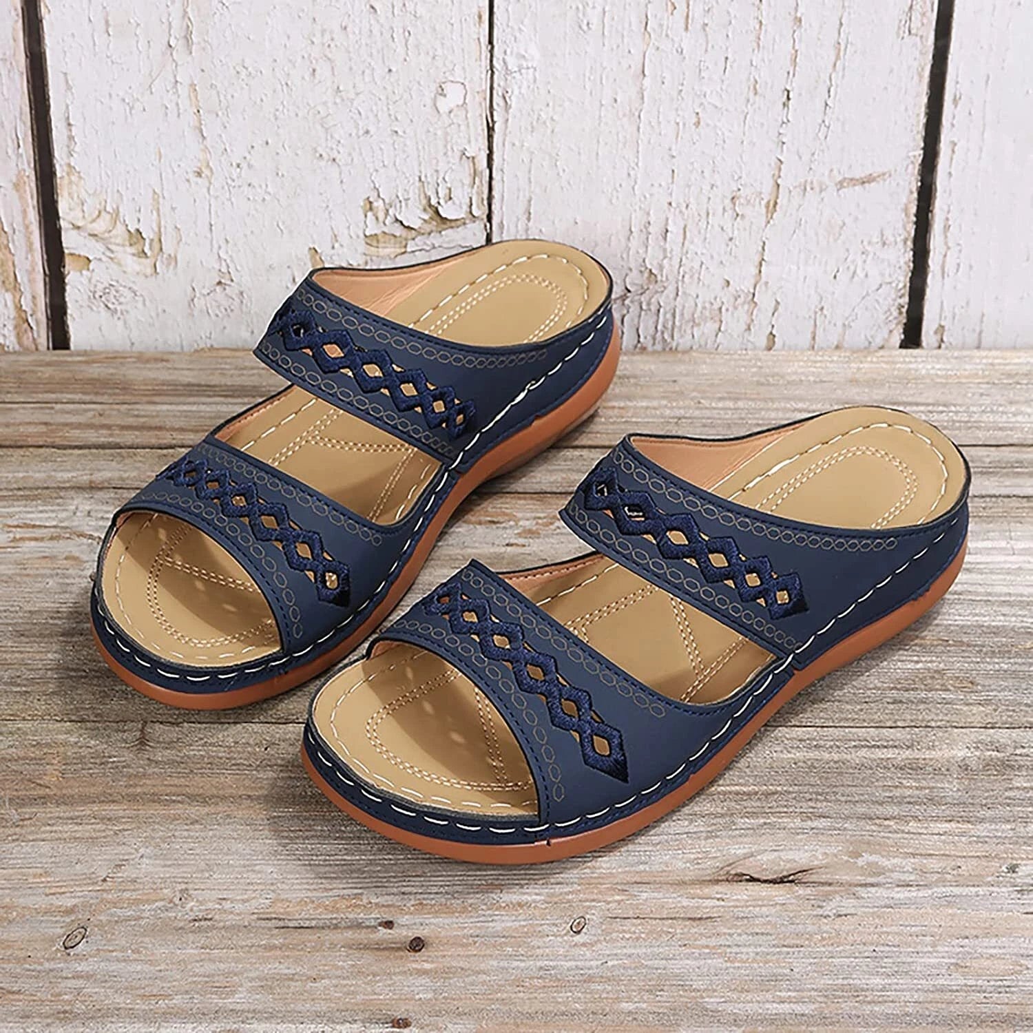 Sandals for Women Dressy Summer Fashion Orthotic Slides Ladies  Athletic Sandals