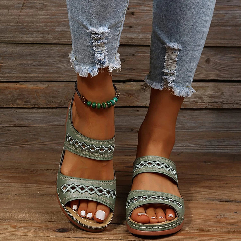 Sandals for Women Dressy Summer Fashion Orthotic Slides Ladies  Athletic Sandals