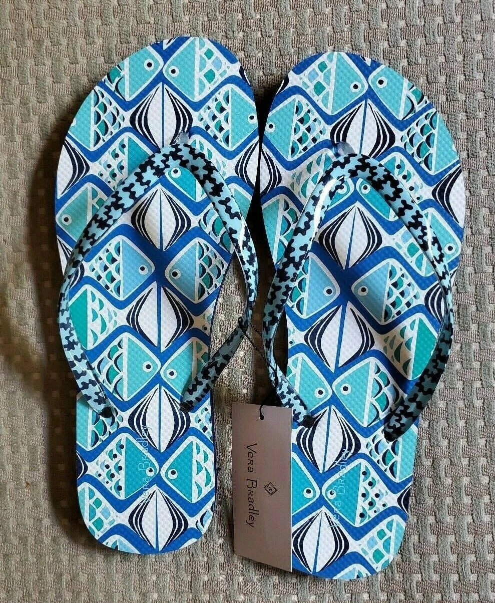 Vera Bradley FLIP FLOPS - U Choose Design Size S M  L  5 6 7  8  9  10 11 (New)