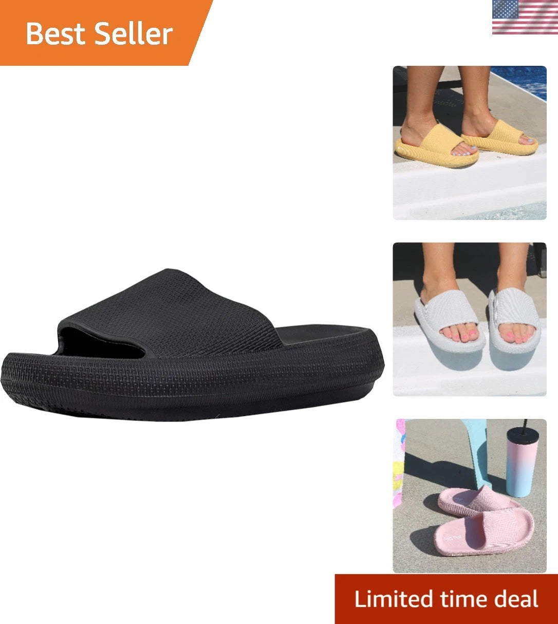 Women's Squisheez Comfort Pool Slides - Fashion Meets Ultimate Comfort