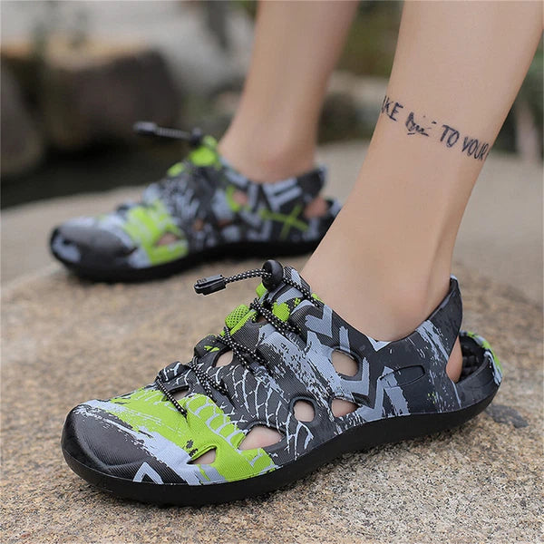 Men's Fashion Beach Slides Soft Slippers Non-slip Outdoor Breathable Sandals