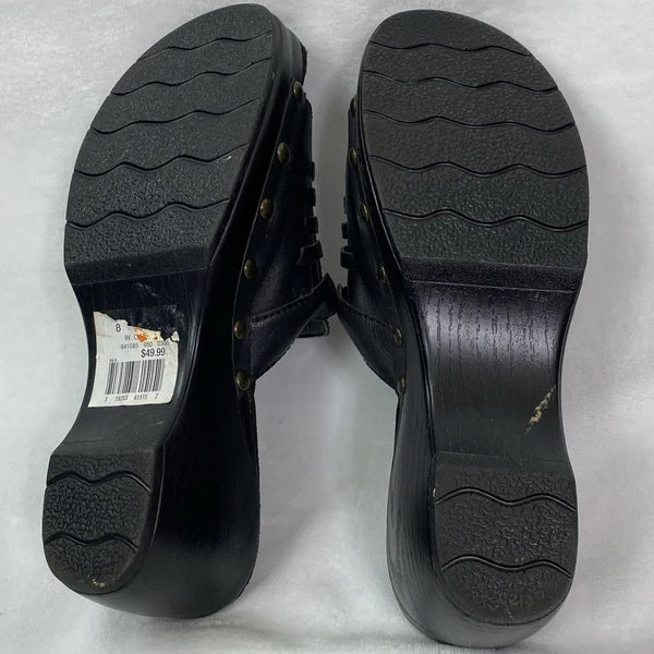 White Mountain Shoes Style: Bebop Sandal Woman's Open Toe Black Size 8M