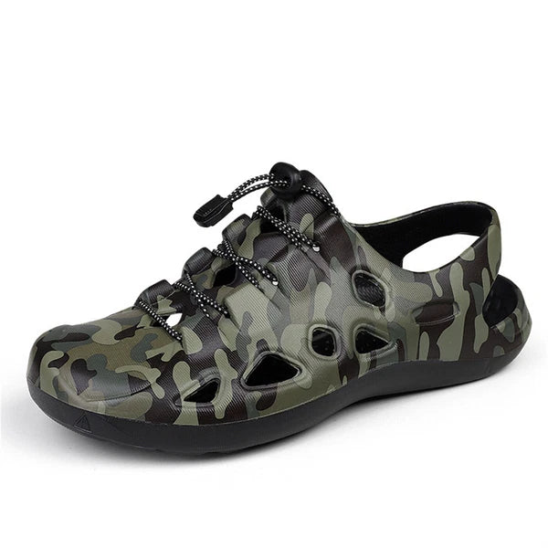 Men's Fashion Beach Slides Soft Slippers Non-slip Outdoor Breathable Sandals