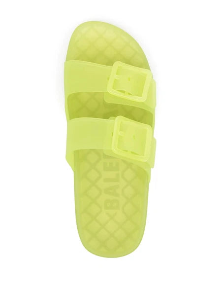 New Balenciaga Women's Mallorca Transparent Dual-Buckle Slide Sandal US 8/Eur 38