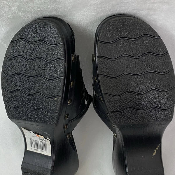 White Mountain Shoes Style: Bebop Sandal Woman's Open Toe Black Size 8M