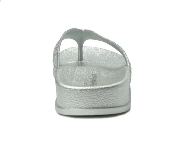 NEW Women's Fashion Glitter Thong Flip Flop Rhinestone Sandals Soft Rubber Sole