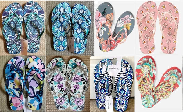 Vera Bradley FLIP FLOPS - U Choose Design Size S M  L  5 6 7  8  9  10 11 (New)