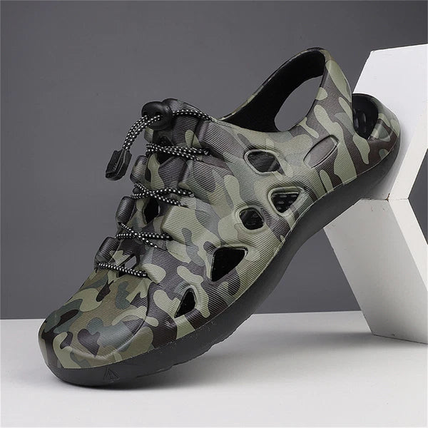 Men's Fashion Beach Slides Soft Slippers Non-slip Outdoor Breathable Sandals