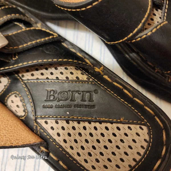 Vintage Y2K Born Sandals Womens Sz 8 Style B3463 Unisex Chunky Black