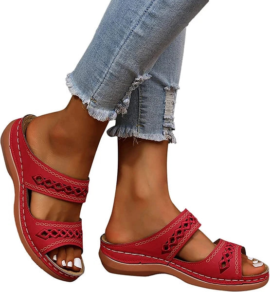 Sandals for Women Dressy Summer Fashion Orthotic Slides Ladies  Athletic Sandals