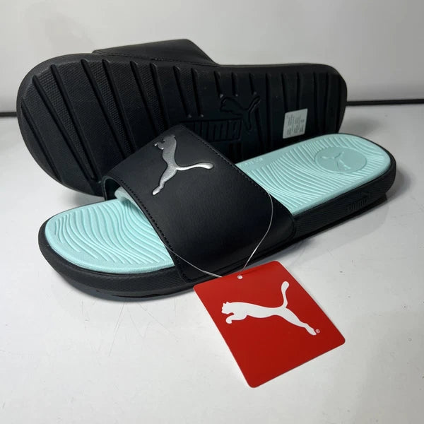 Women’s Puma Slides Cool Cat 2.0 Aqua Blue Size 10