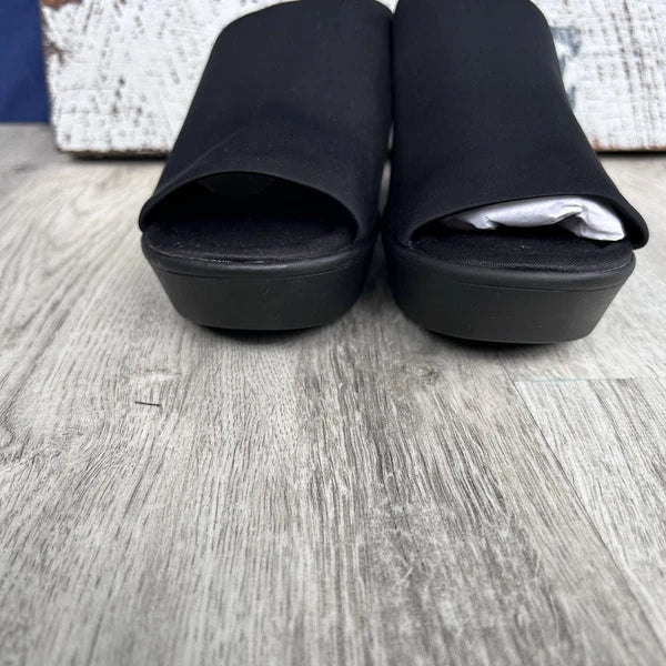 Vintage Style Y2K Steve Madden Size 9 Slinky wedge Slip On Platform Slide Sandal