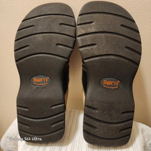 Vintage Y2K Born Sandals Womens Sz 8 Style B3463 Unisex Chunky Black