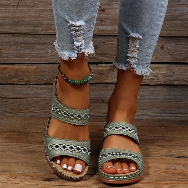 Sandals for Women Dressy Summer Fashion Orthotic Slides Ladies  Athletic Sandals