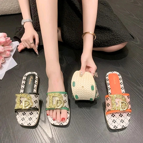 Women’s Flat Slip-On Sandals – Casual Summer Style – Size Options – Lightweight