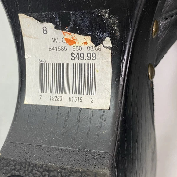 White Mountain Shoes Style: Bebop Sandal Woman's Open Toe Black Size 8M