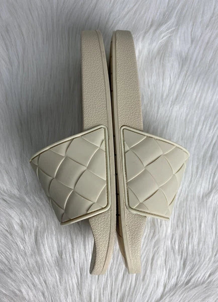 Vince Women's Sz 13 Watley Ivory Slip On Slide Sandals Shoes New