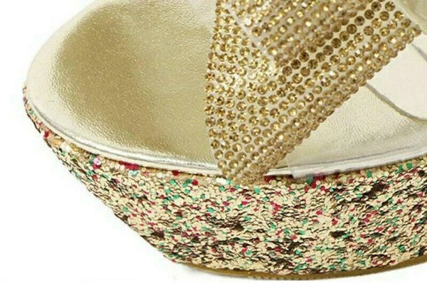 Womens Summer Sandals Bowknot Wedge Heel Platform Open Toe Slipper Causal Shoes