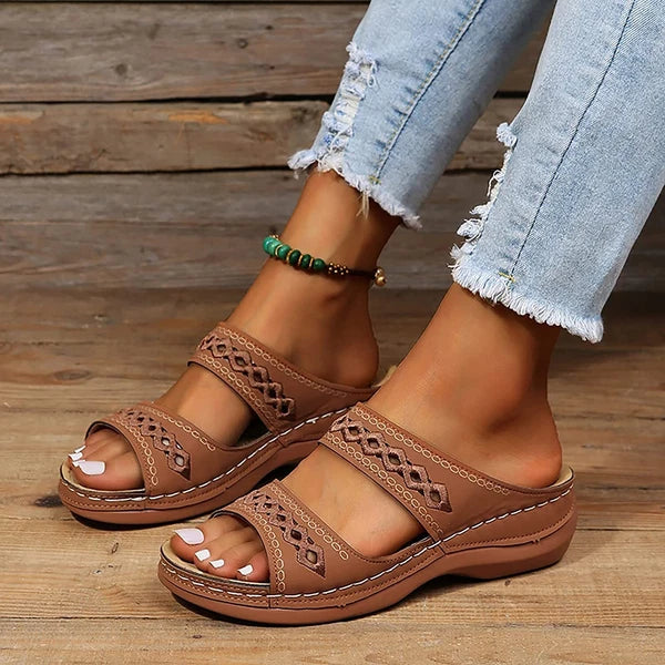 Sandals for Women Dressy Summer Fashion Orthotic Slides Ladies  Athletic Sandals